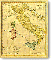 Old Map of Italy